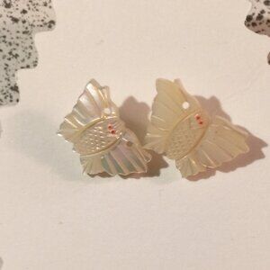 Mother of Pearl butterfly earrings